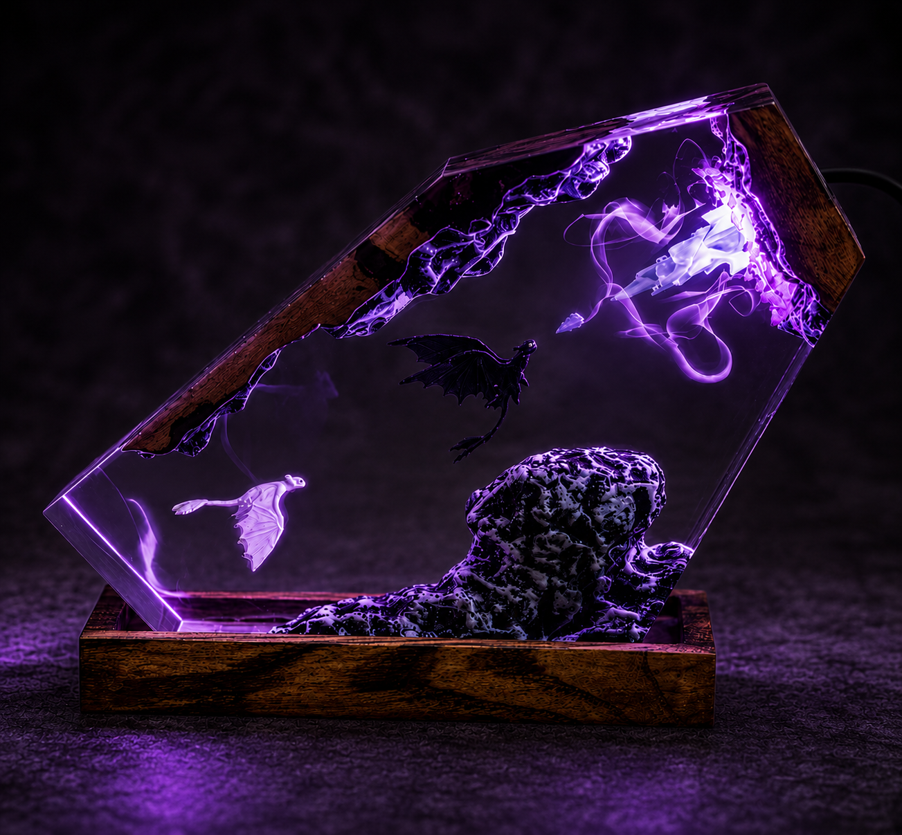 Night Fury Resin Lamp