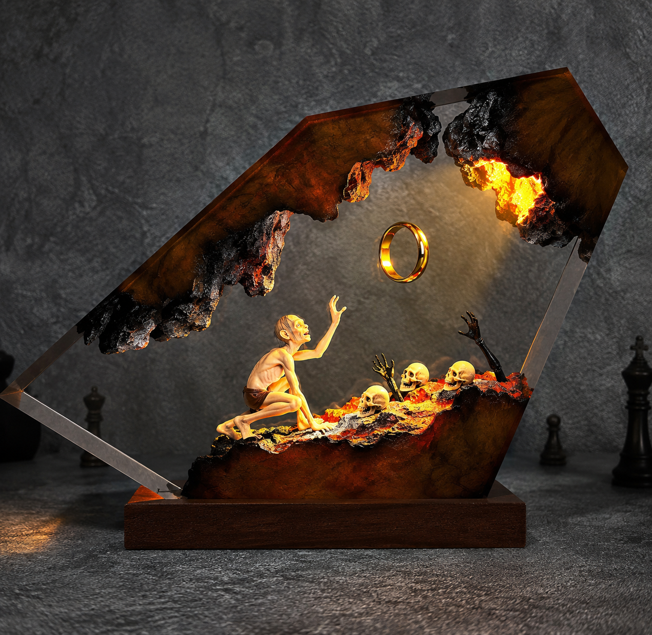 Gollum Ring Resin Lamp
