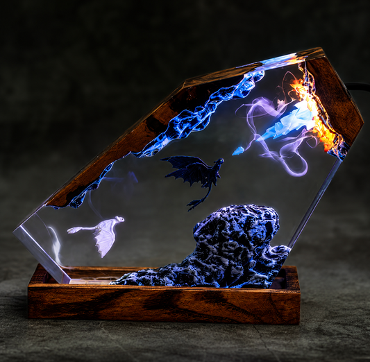 Night Fury Resin Lamp