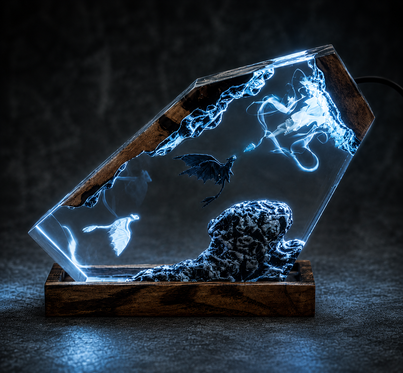 Night Fury Resin Lamp