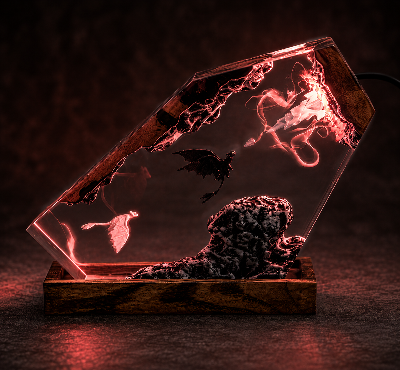 Night Fury Resin Lamp