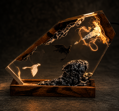 Night Fury Resin Lamp
