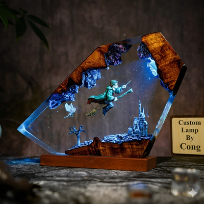Hogwarts Resin Lamp