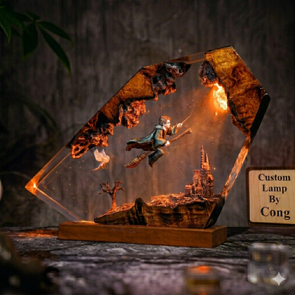 Hogwarts Resin Lamp